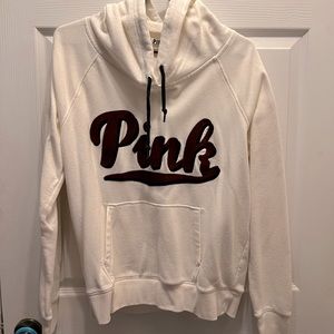Pink Victoria’s Secret Cowl Neck Hoodie